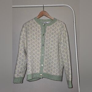 Zara Women's Pastel Patterned Cardigan